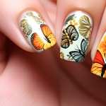 Butterfly Nail Art background