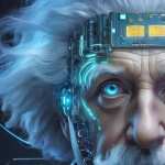 Cyberpunk Albert Einstein PC wallpapers