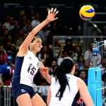 Dynamic Volleyball Action - hd wallpaper