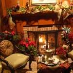 Fireplace Christmas Ornaments Holiday Christmas Wallpaper 2025