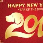 Red Dog New Year Holiday Chinese New Year widescreen