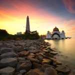 Religious Malacca Straits Mosque images