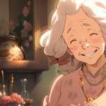 AI-Generated Grandmother Portrait free wallpapers