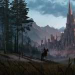 Enchanted Castle Fantasy background