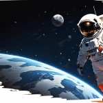 Astronaut in Space download wallpaper